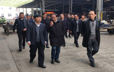 2017年3月16日下午，嘉兴市委常委、常务副市长楼建明带领市级相关部门负责人视察嘉兴蔬菜批发市场